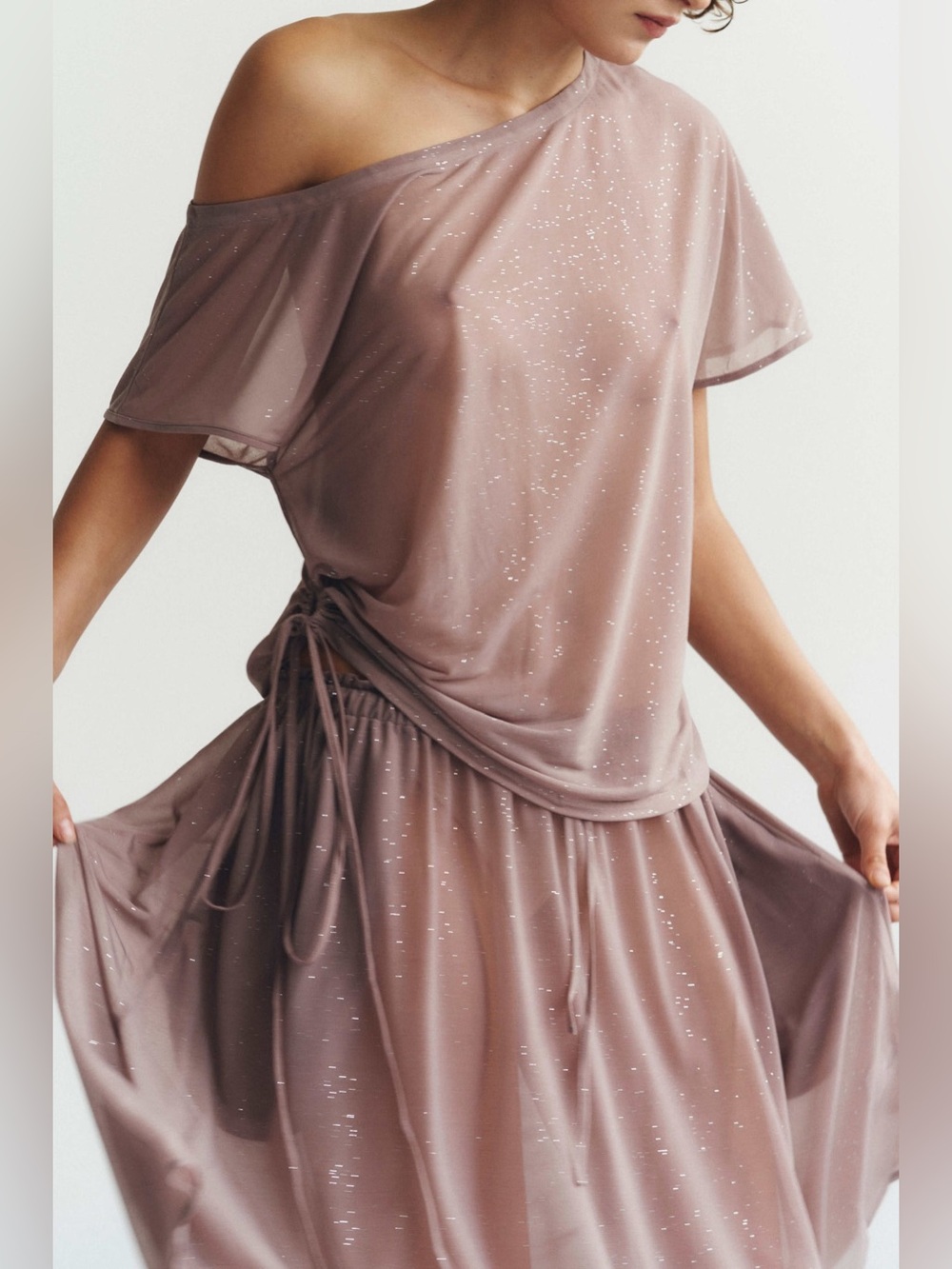 Find Me Now Set, Brisa Top and Haenim Skirt in Angelical w/ Sparkle ((READ))